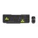 Набор Клавиатура/Мышка Smart Buy SBC-230346AG-KN ONE беспроводной (черный/зеленый)