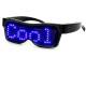 Очки с LED-дисплеем Bluetooth (черный/синий)