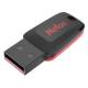 Флэш накопитель USB 128 Гб Netac U197 mini (черный/красный)