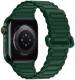 Ремешок Apple Watch 38/40/41мм Hoco WA07 Magnetic (темно-зеленый)