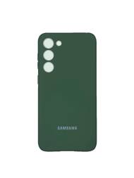 Чехол-кейс Samsung Galaxy S24 (S921) Silicone LogoCase (темно-зеленый)