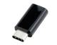 Адатер microUSB-USB-C  (черный)